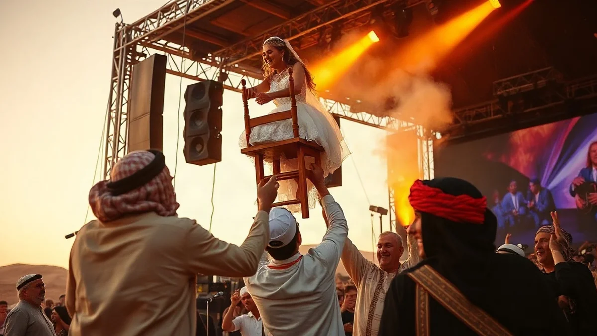 Shir Hadas Meir and Yishai Swissa Celebrate Onstage Henna at IndieNegev