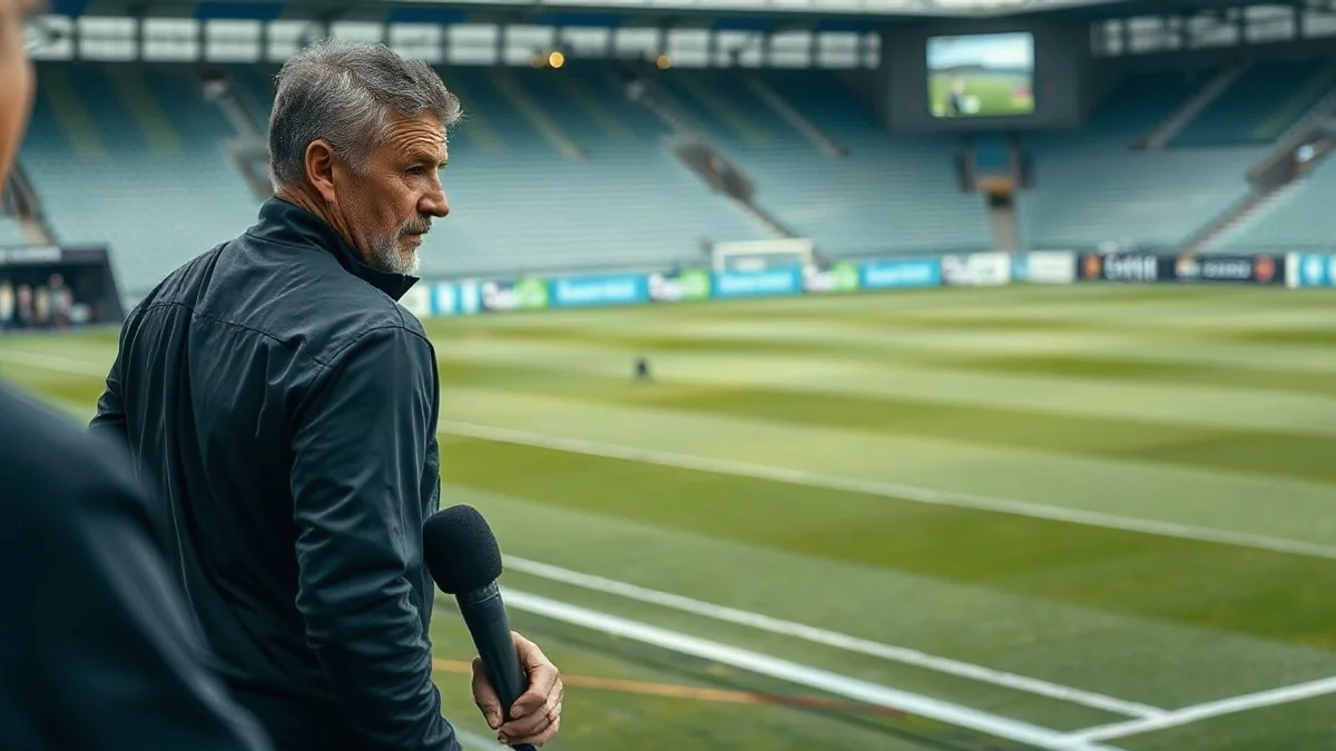 Czech Football Manager Goes Viral for Avoiding Reporter's Gaze
