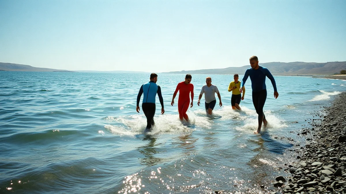 Open-Water Swimmers Conquer 12-Kilometer Sea of Galilee Crossing