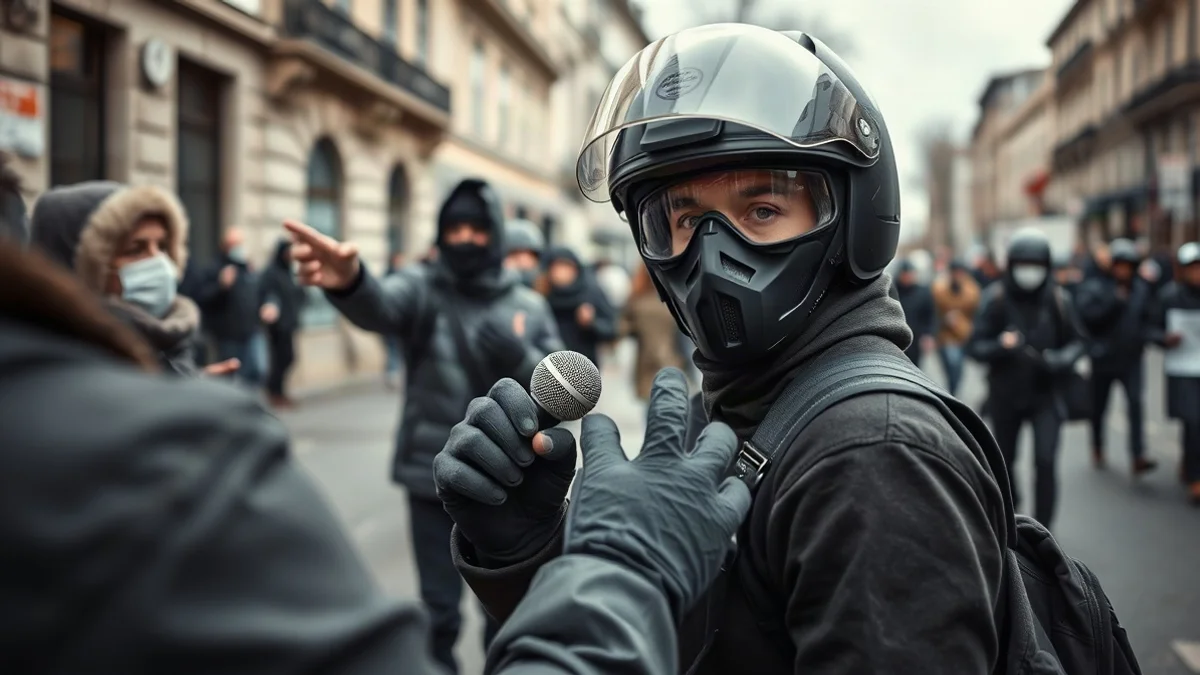 Протестующие в Париже сорвали прямой эфир испанского телеканала RTVE