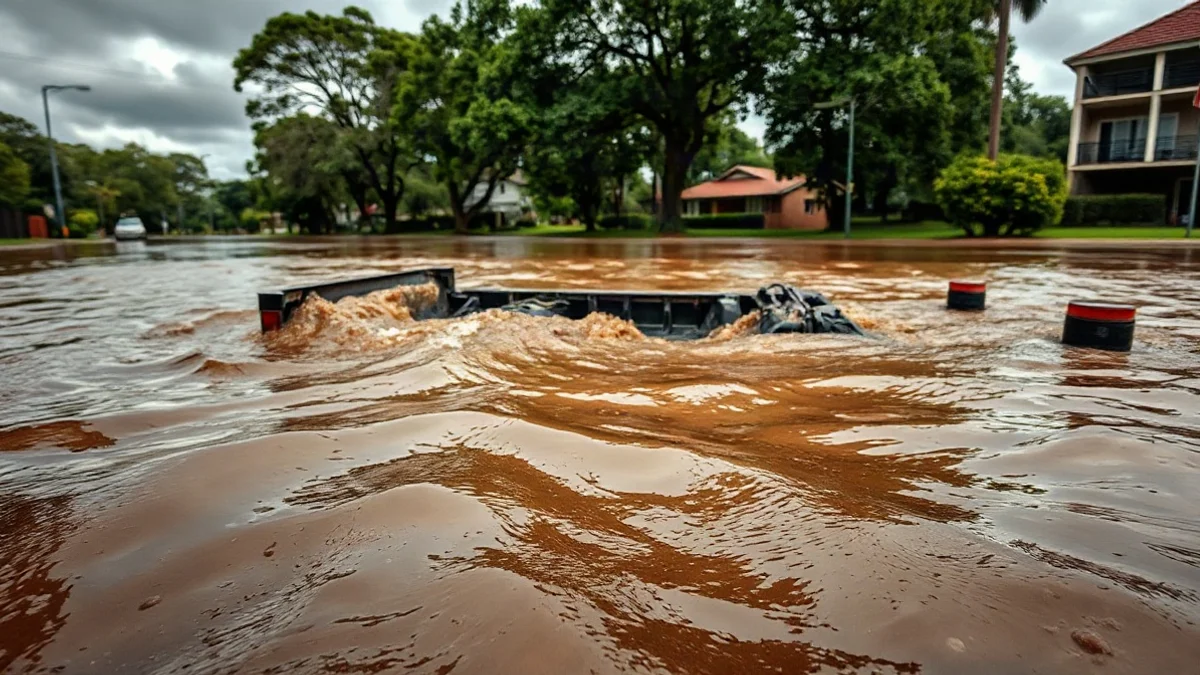 Australie : un journaliste sauve un conducteur des inondations à Brisbane