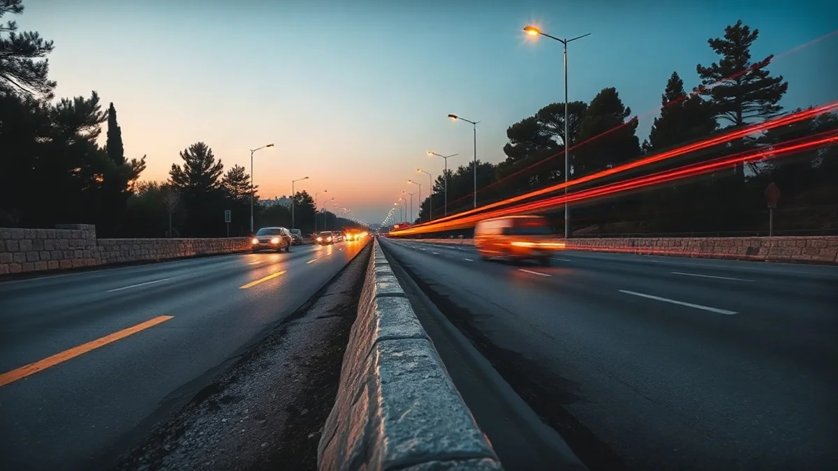 Children Spotted Riding Bicycles at 70 km/h on Jerusalem Highway