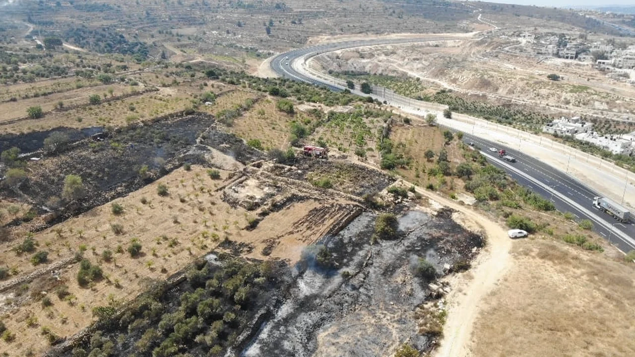 Fire near Efrat brought under control