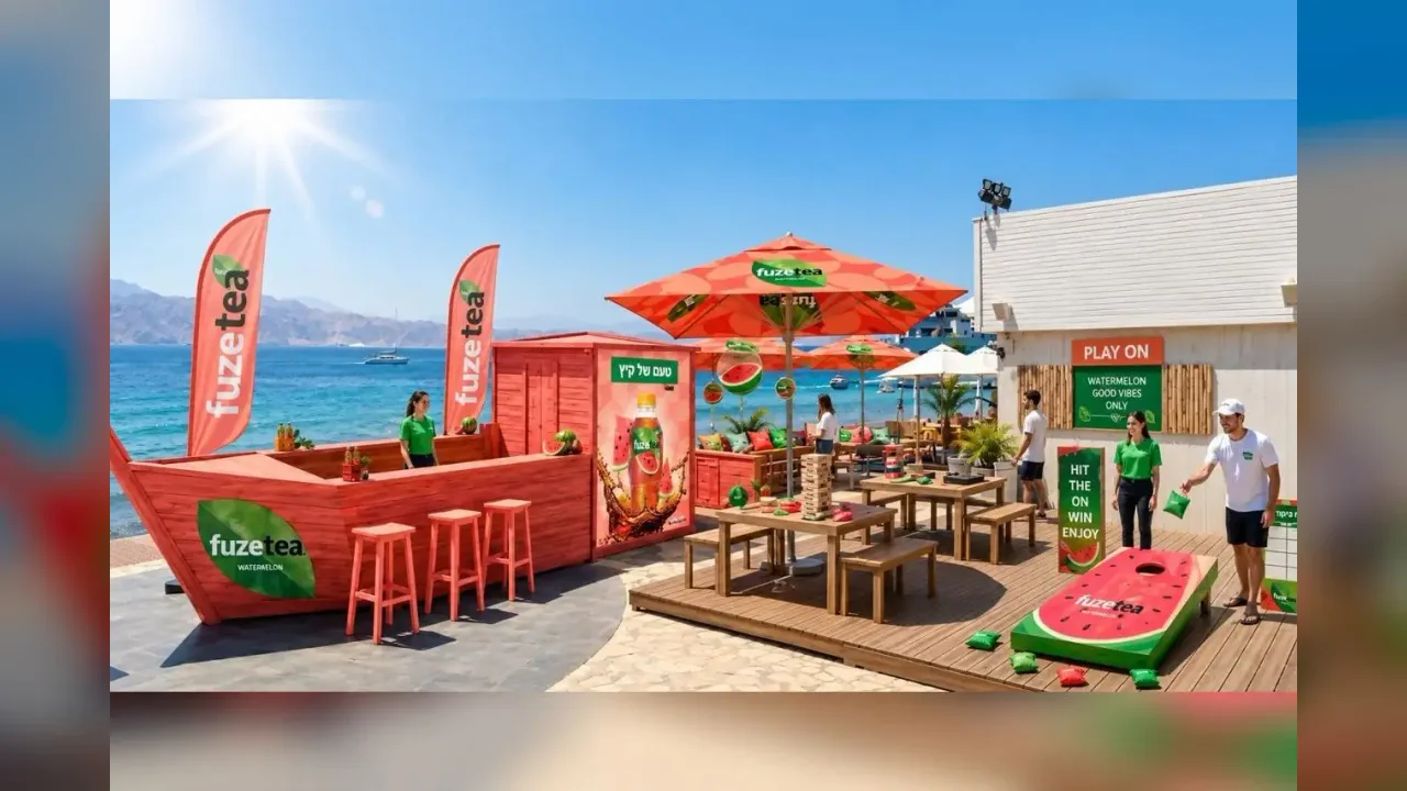 The Summer Break: Fuze Tea sets up an experiential complex in Eilat