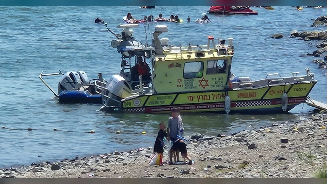 26-year-old woman seriously injured while riding a jet ski on the Sea of Galilee