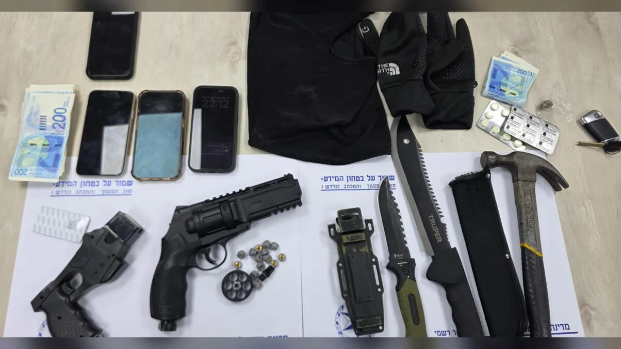 With a machete, a taser, and face masks: Three young men arrested in Ashkelon