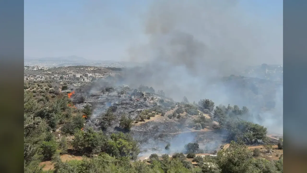 Strong winds fuel fires in the Coastal District and Lachish