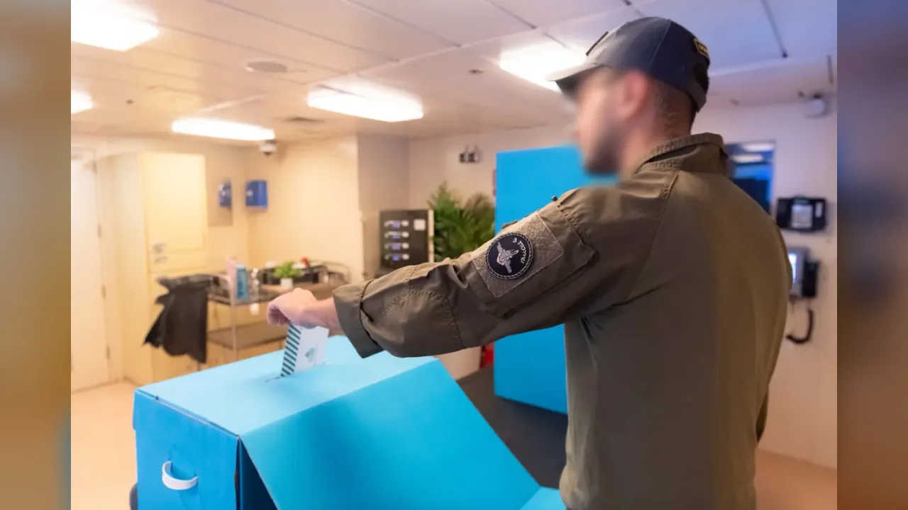 IDF Soldiers Begin Voting Across 850 Polling Stations for Knesset Elections